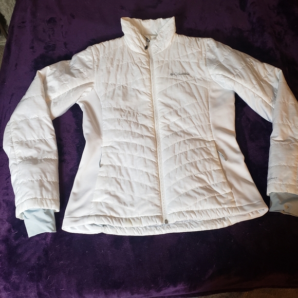 Columbia Omni-Heat Lightweight Puffer Jacket White Women's Size Medium - Picture 6 of 15